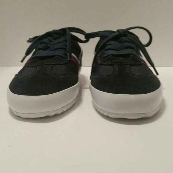 TORY BURCH SPORT Blue Canvas Suede sneakers 8M - Picture 2 of 8